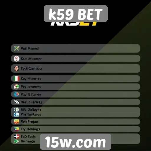 Métodos de pagamento aceitos pelo K59 BET